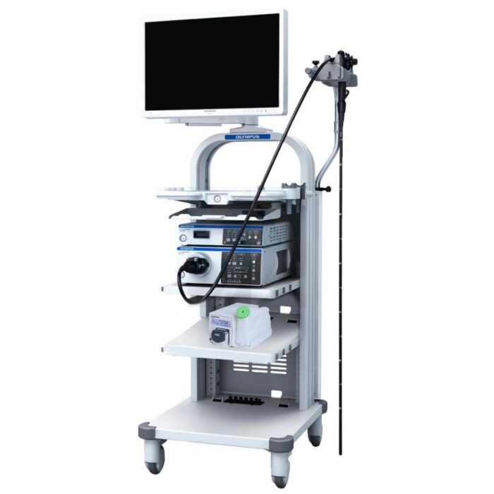 Olympus Endoscopy Tower with Monitor and Cart Olympus Endoscopy Tower with Monitor and Cart